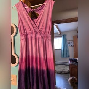 EUC, Prana dress, size Medium, beautiful purple/pink ombré